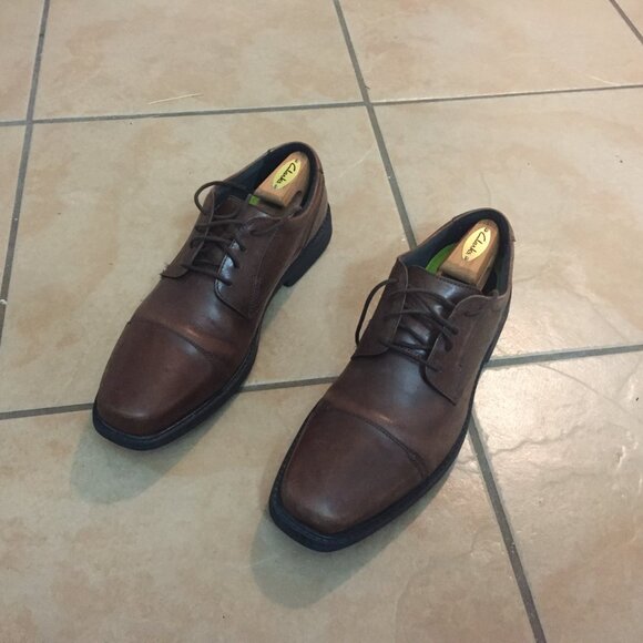 Bostonian Dress Shoes, Brown Cap Toe - Picture 1 of 12